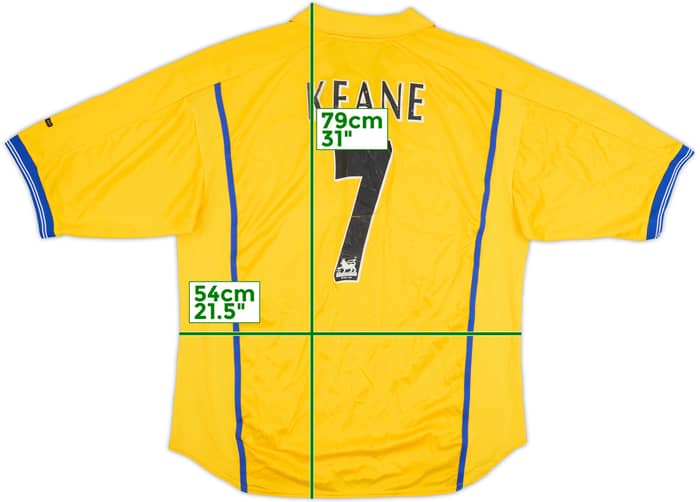 2000-02 Leeds United Away Shirt Keane #7 - 5/10 - (L)