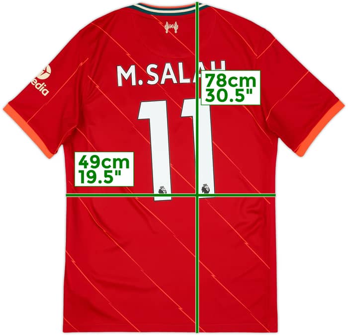 2021-22 Liverpool Home Shirt M.Salah #11 - 6/10 - (M)
