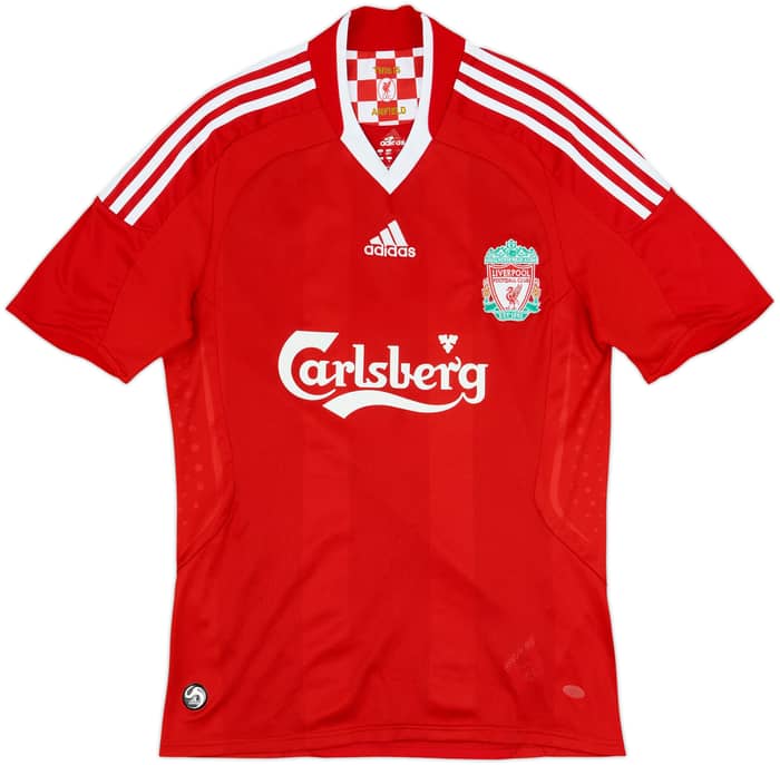 2008-10 Liverpool Home Shirt Gerrard #8 - 7/10 - (S)