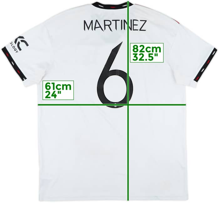 2022-23 Manchester United Away Shirt Martinez #6 - 7/10 - (XL)