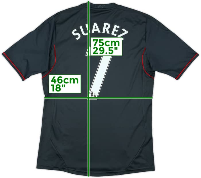 2011-12 Liverpool Away Shirt Suarez #7 - 8/10 - (S)