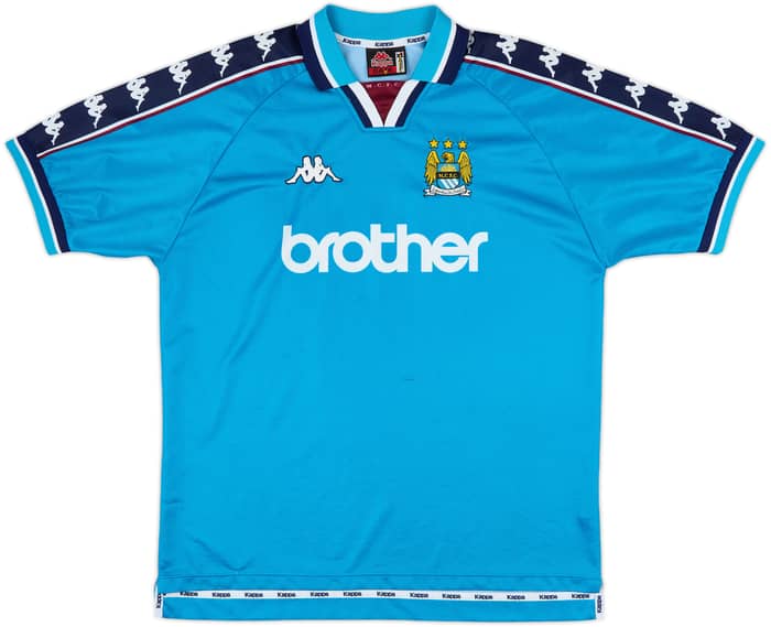 1997-99 Manchester City Home Shirt - 8/10 - (XL)