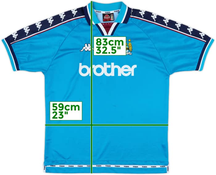1997-99 Manchester City Home Shirt - 8/10 - (XL)
