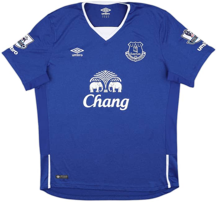 2015-16 Everton Home Shirt Baines #3 - 10/10 - (XL)