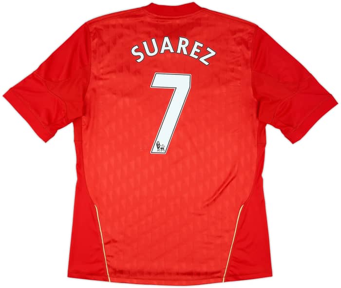 2010-12 Liverpool Home Shirt Suarez #7 - 8/10 - (L)