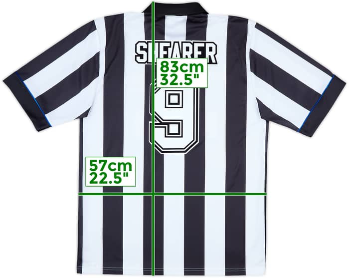 1993-95 Newcastle Home Shirt Shearer #9 - 9/10 - (L)