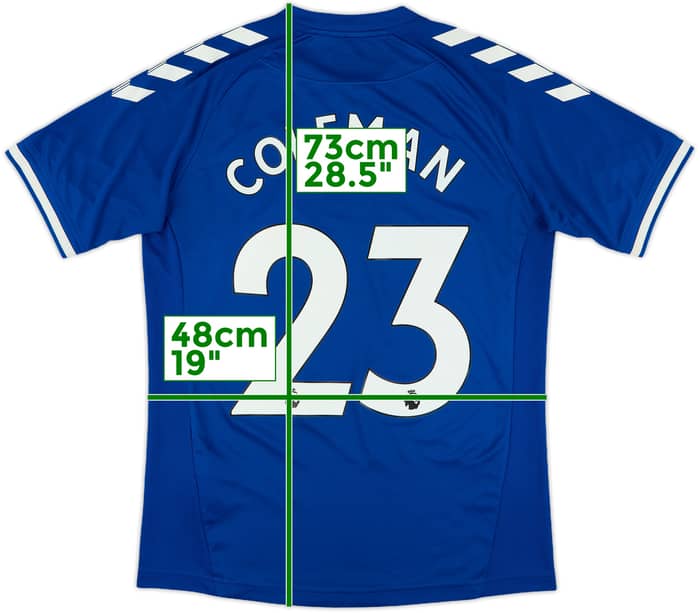 2020-21 Everton Home Shirt Coleman #23 - 8/10 - (M)