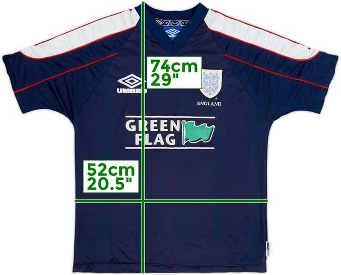 1998-00 England Umbro Training Shirt - 7/10 - (M)
