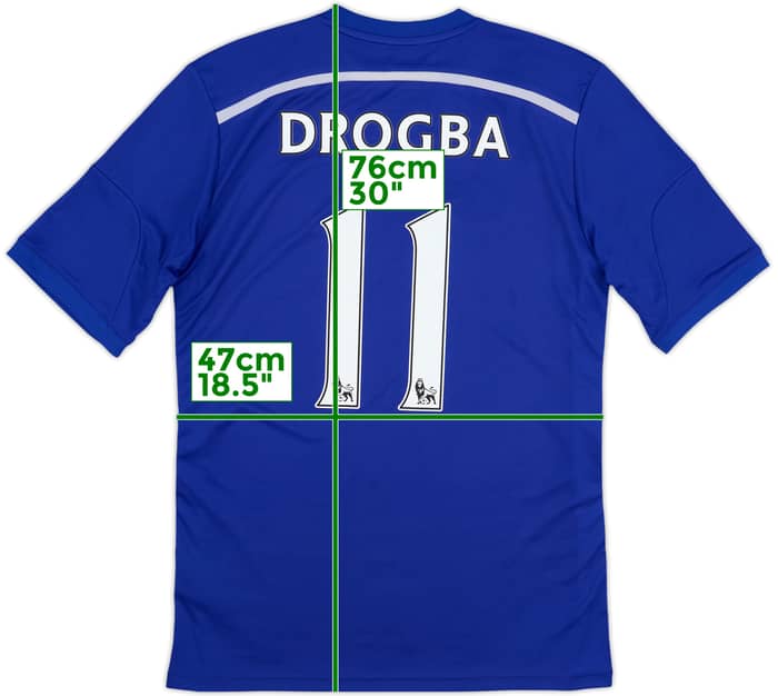 2014-15 Chelsea Home Shirt Drogba #11 - 6/10 - (M)