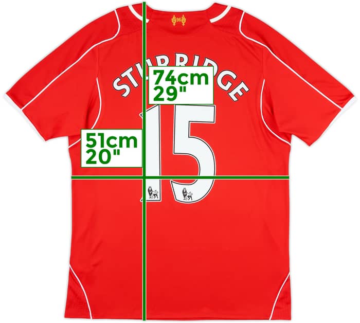 2014-15 Liverpool Home Shirt Sturridge #15 - 9/10 - (M)