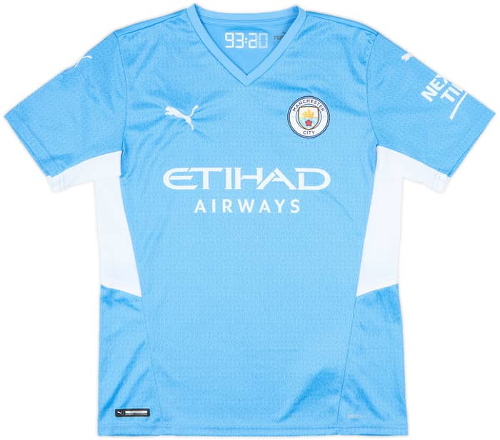 2021-22 Manchester City Home Shirt De Bruyne #17 - 9/10 - (M)