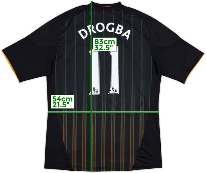 2010-11 Chelsea Away Shirt Drogba #11 - 10/10 - (L)