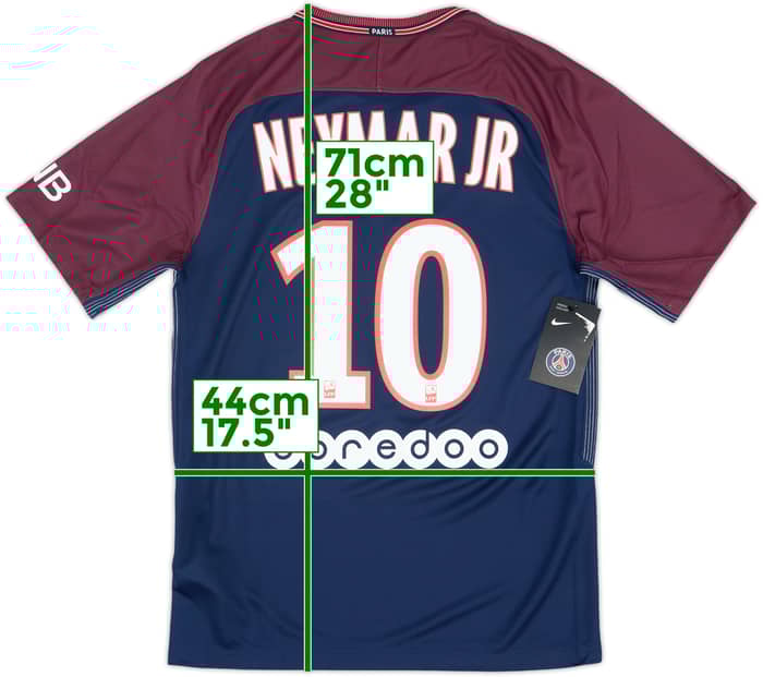 2017-18 Paris Saint-Germain Home Shirt Neymar Jr #10 (S)