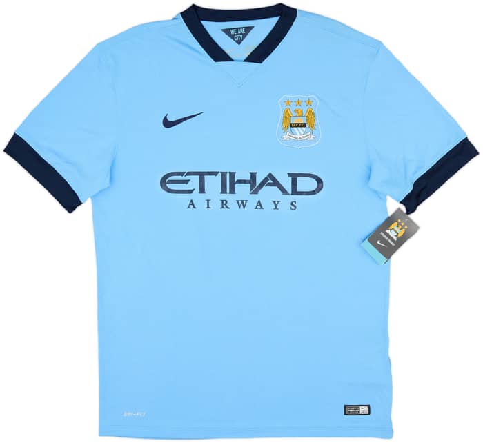 2014-15 Manchester City Home Shirt Silva #21 (L)