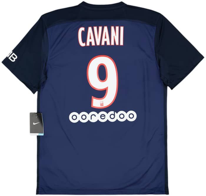 2015-16 Paris Saint-Germain Home Shirt Cavani #9 (M)