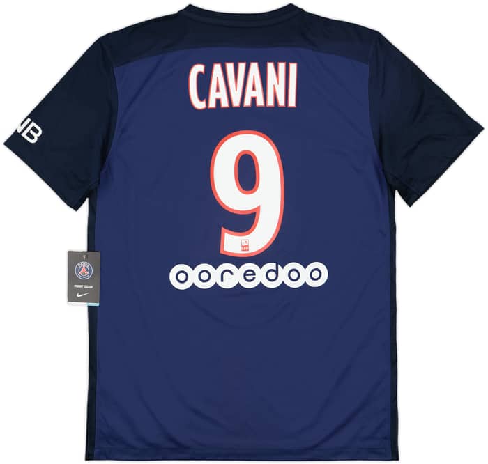 2015-16 Paris Saint-Germain Home Shirt Cavani #9 (M)