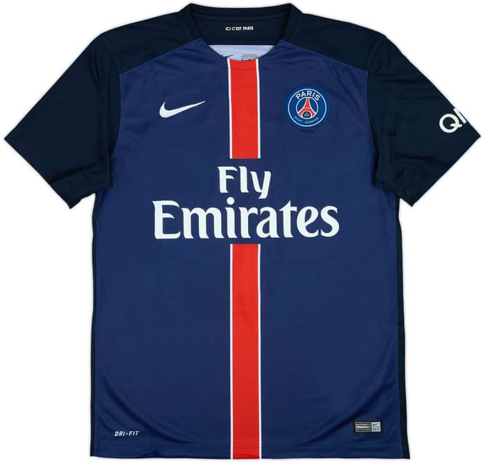 2015-16 Paris Saint-Germain Home Shirt Ibrahimovic #10 - 9/10 - (M)