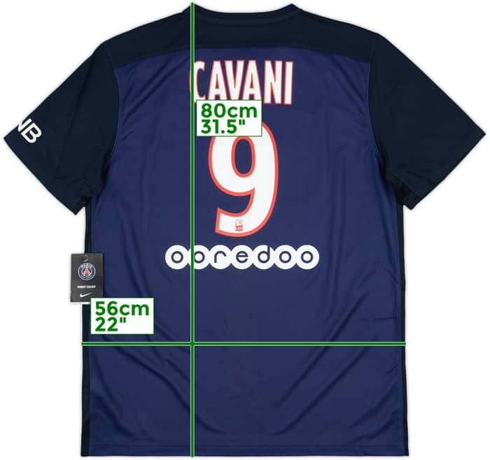 2015-16 Paris Saint-Germain Home Shirt Cavani #9 (L)
