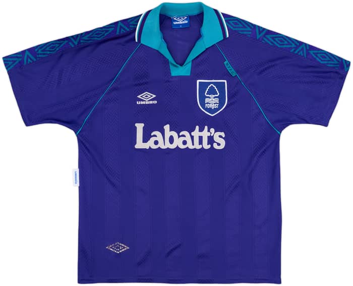 1993-95 Nottingham Forest Away Shirt Pearce #3 - 8/10 - (XL)