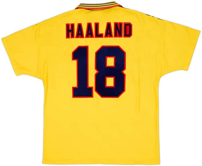 1995-97 Nottingham Forest Away Shirt Haaland #18 - 10/10 - (XL)