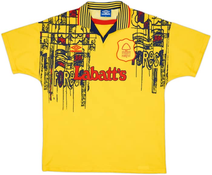 1995-97 Nottingham Forest Away Shirt Haaland #18 - 10/10 - (XL)
