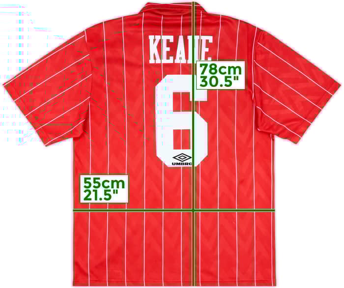 1992-94 Nottingham Forest Home Shirt Keane #6 - 8/10 - (L)