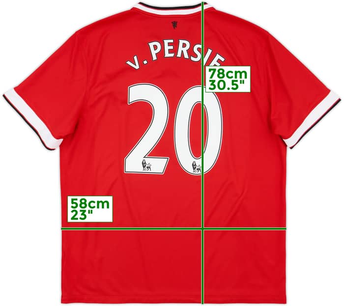 2014-15 Manchester United Home Shirt V.Persie #20 - 6/10 - (XL)