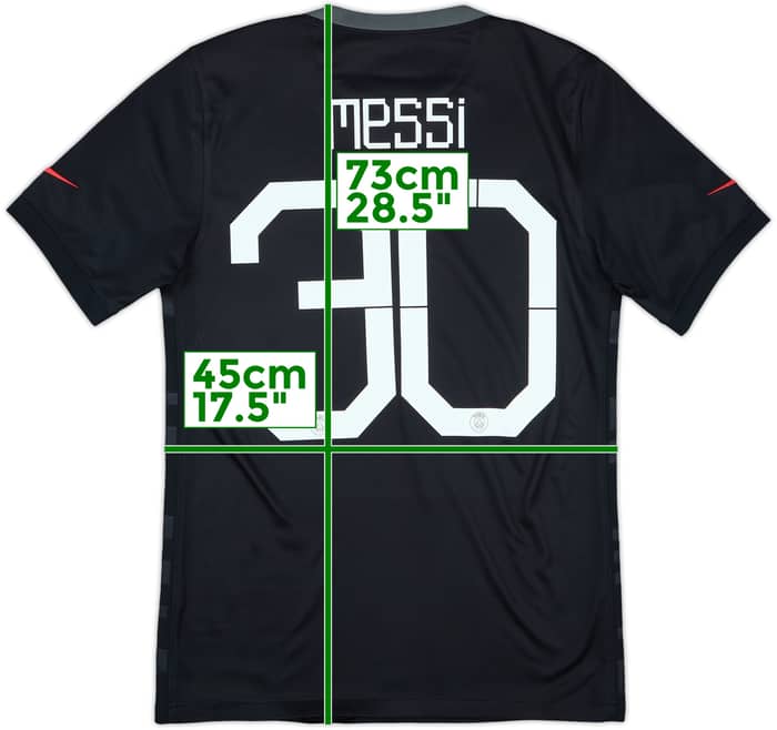 2021-22 Paris Saint-Germain Third Shirt Messi #30 - 9/10 - (S)