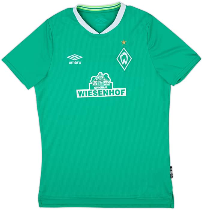 2019-20 Werder Bremen Home Shirt - 7/10 - (L.Boys)