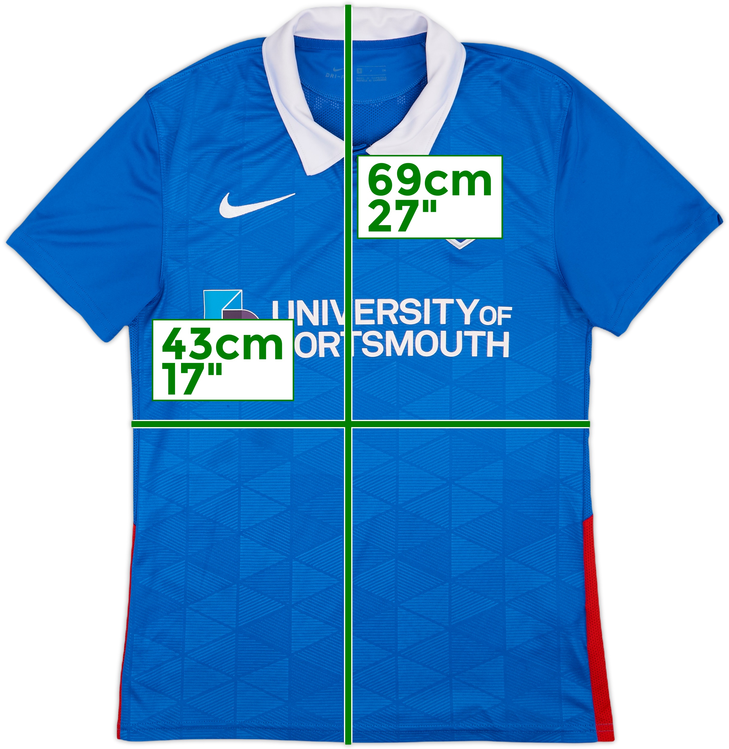 2020-21 Portsmouth Home Shirt - 8/10 - (S)