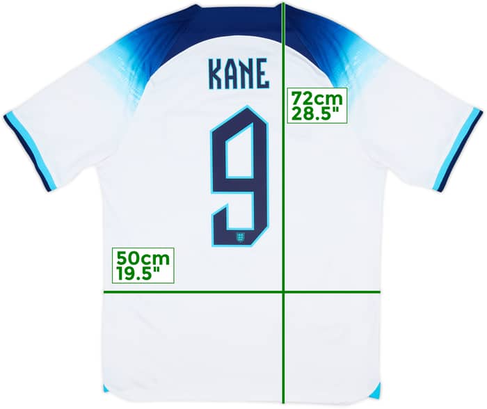 2022-23 England Home Shirt Kane #9 - 6/10 - (M)