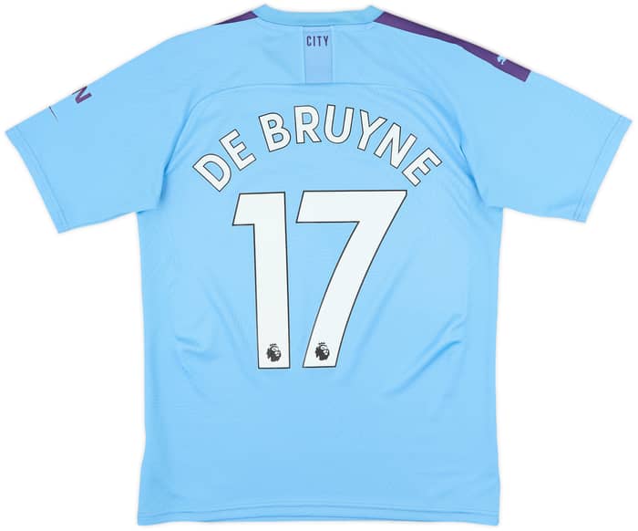 2019-20 Manchester City Home Shirt De Bruyne #17 - 9/10 - (S)