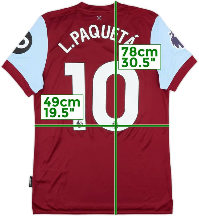 2023-24 West Ham United Home Shirt L.Paqueta #10 (M)