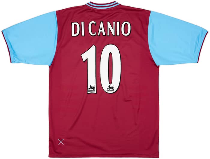 2001-03 West Ham Home Shirt Di Canio #10 - 9/10 - (L)