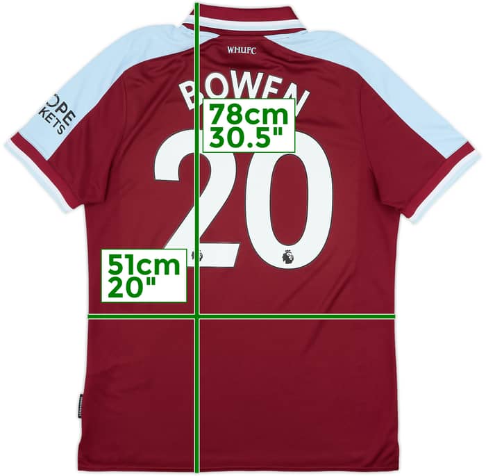 2021-22 West Ham Home Shirt Bowen #20 - 10/10 - (L)