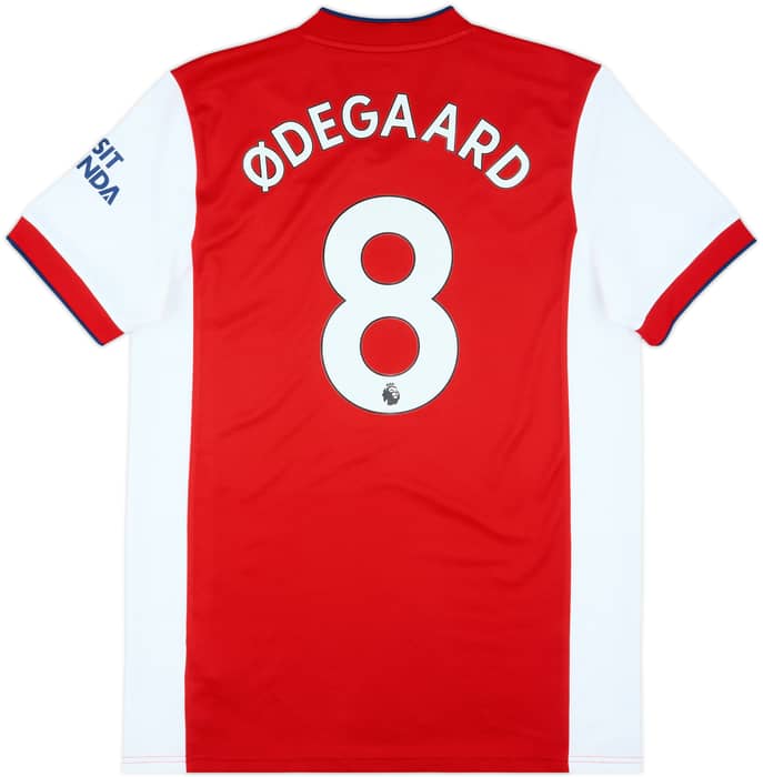 2021-22 Arsenal Home Shirt Odegaard #8 - 9/10 - (L)