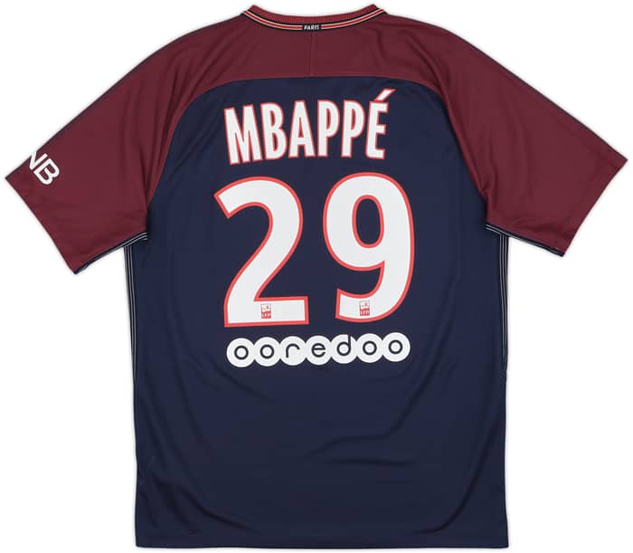 2017-18 Paris Saint-Germain Home Shirt Mbappe #29 - 10/10 - (M)