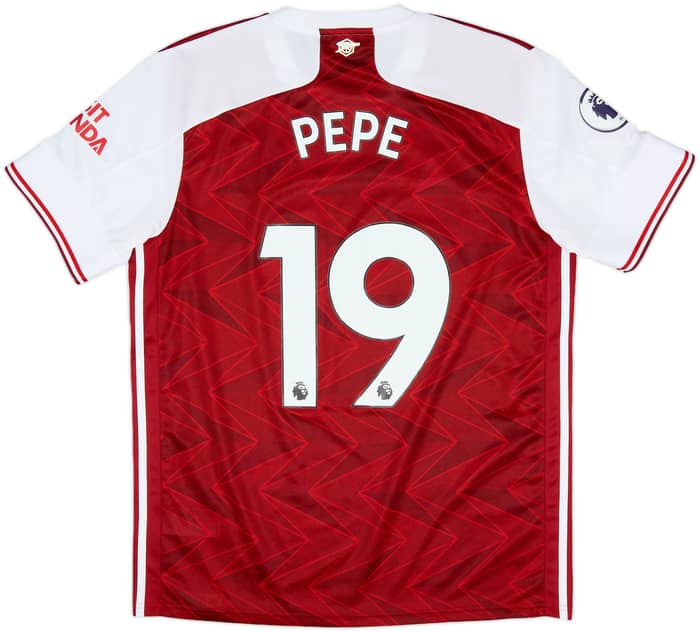 2020-21 Arsenal Home Shirt Pepe #19 - 9/10 - (L)