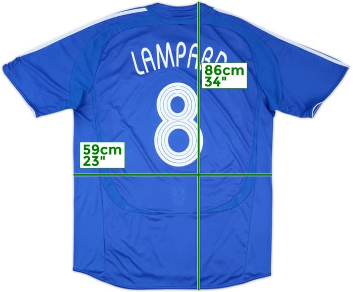 2006-08 Chelsea Home Shirt Lampard #8 - 5/10 - (XXL)