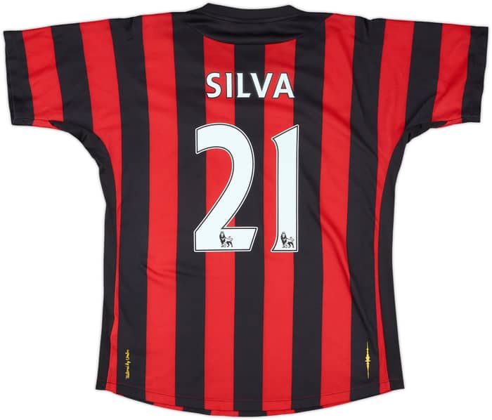 2011-12 Manchester City Away Shirt Silva #21 - 7/10 - (M)