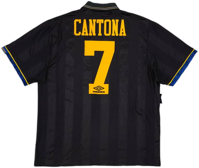 1993-95 Manchester United Away Shirt Cantona #7 - 6/10 - (XL)