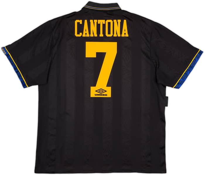 1993-95 Manchester United Away Shirt Cantona #7 - 7/10 - (XL)