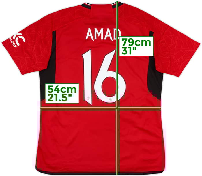 2023-24 Manchester United Home Shirt Amad #16 - 10/10 - (L)