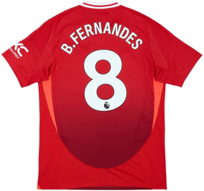 2024-25 Manchester United Home Shirt B.Fernandes #8 - 10/10 - (L)