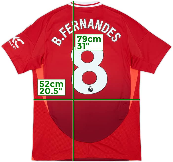2024-25 Manchester United Home Shirt B.Fernandes #8 - 10/10 - (L)