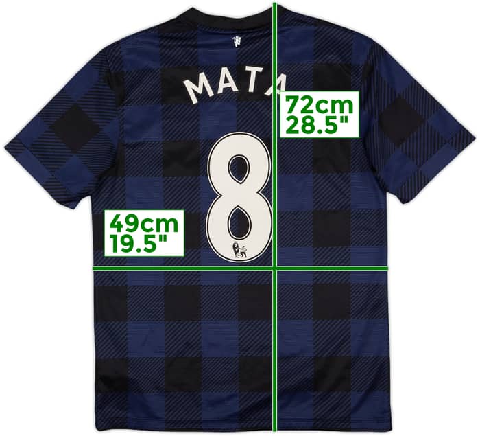 2013-14 Manchester United Away Shirt Mata #8 - 8/10 - (M)