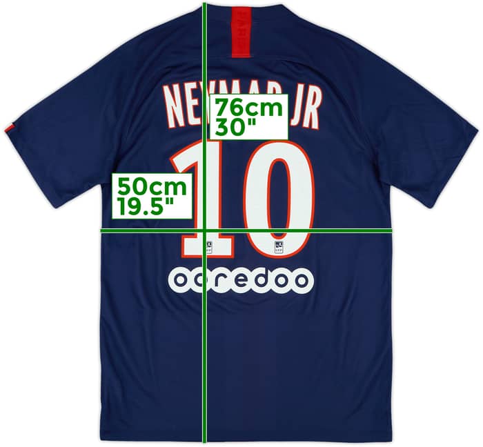 2019-20 Paris Saint-Germain Home Shirt Neymar Jr #10 - 10/10 - (M)