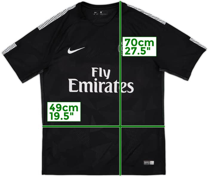 2017-18 Paris Saint-Germain Third Shirt - 9/10 - (M)