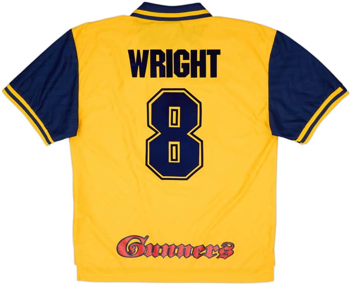 1996-97 Arsenal Away Shirt Wright #8 - 8/10 - (XL)