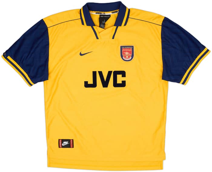 1996-97 Arsenal Away Shirt Wright #8 - 8/10 - (XL)